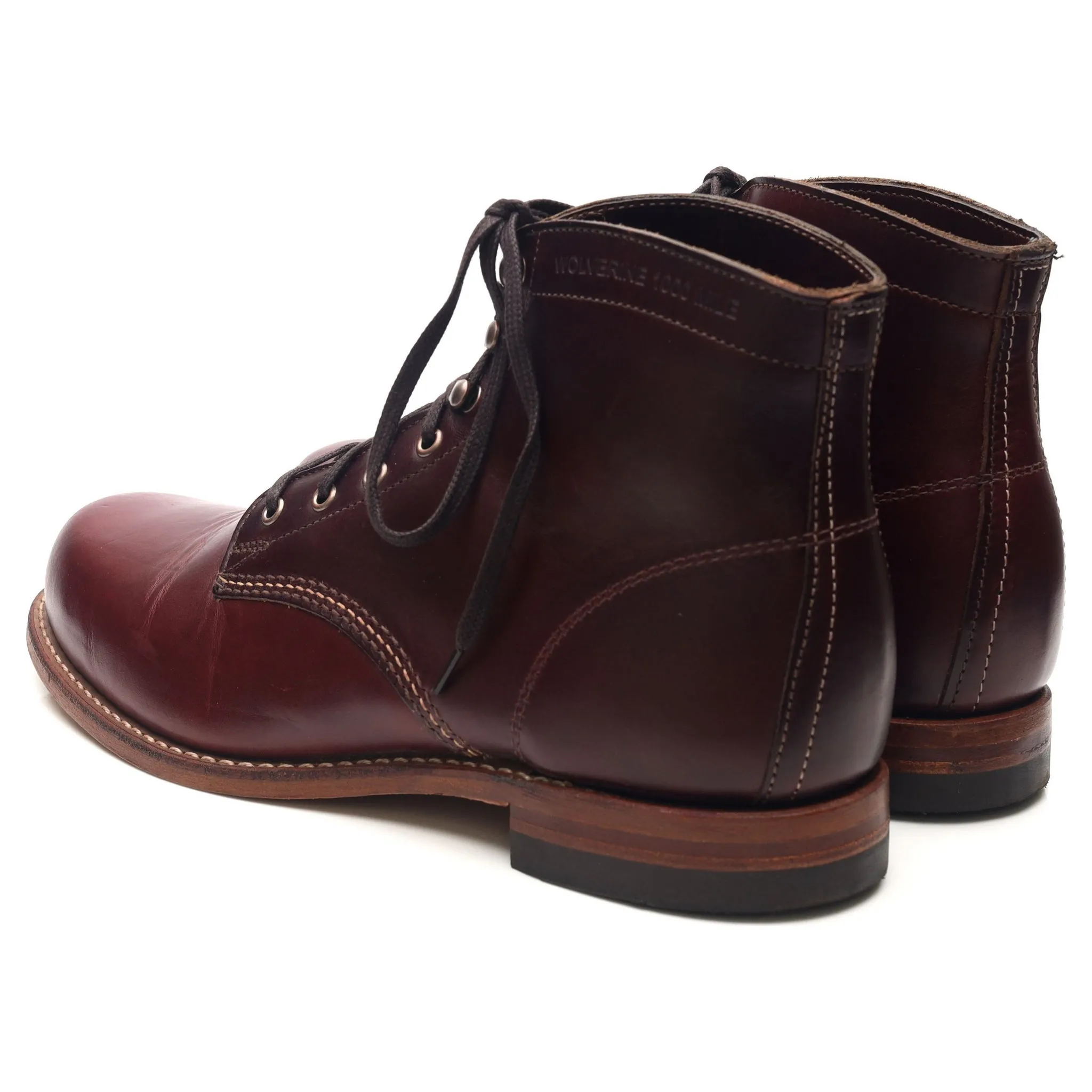 1000 Mile 'Evans' Burgundy Leather Boots UK 9.5 US 10.5
