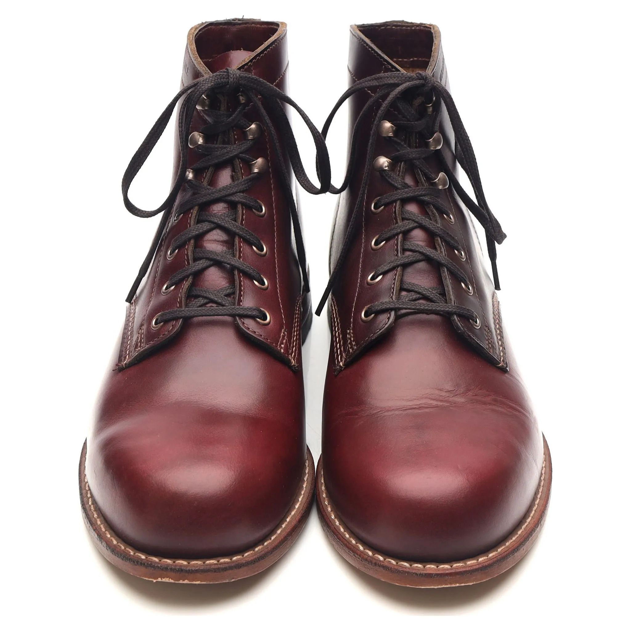 1000 Mile 'Evans' Burgundy Leather Boots UK 9.5 US 10.5