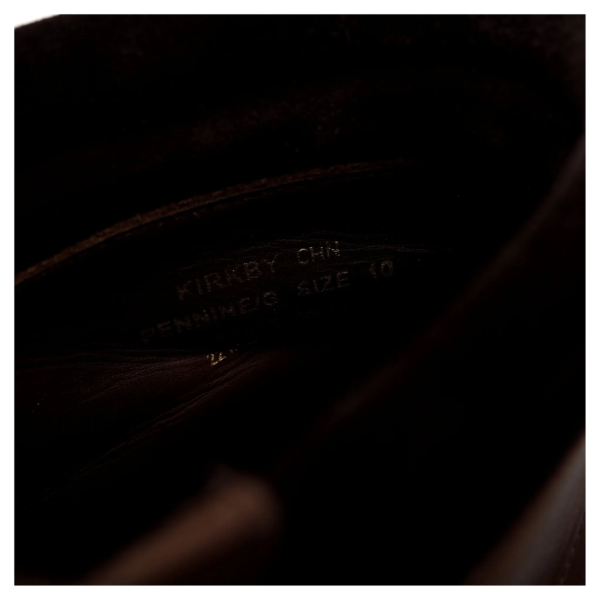 1880 'Kirkby' Brown Leather Boots UK 10 G