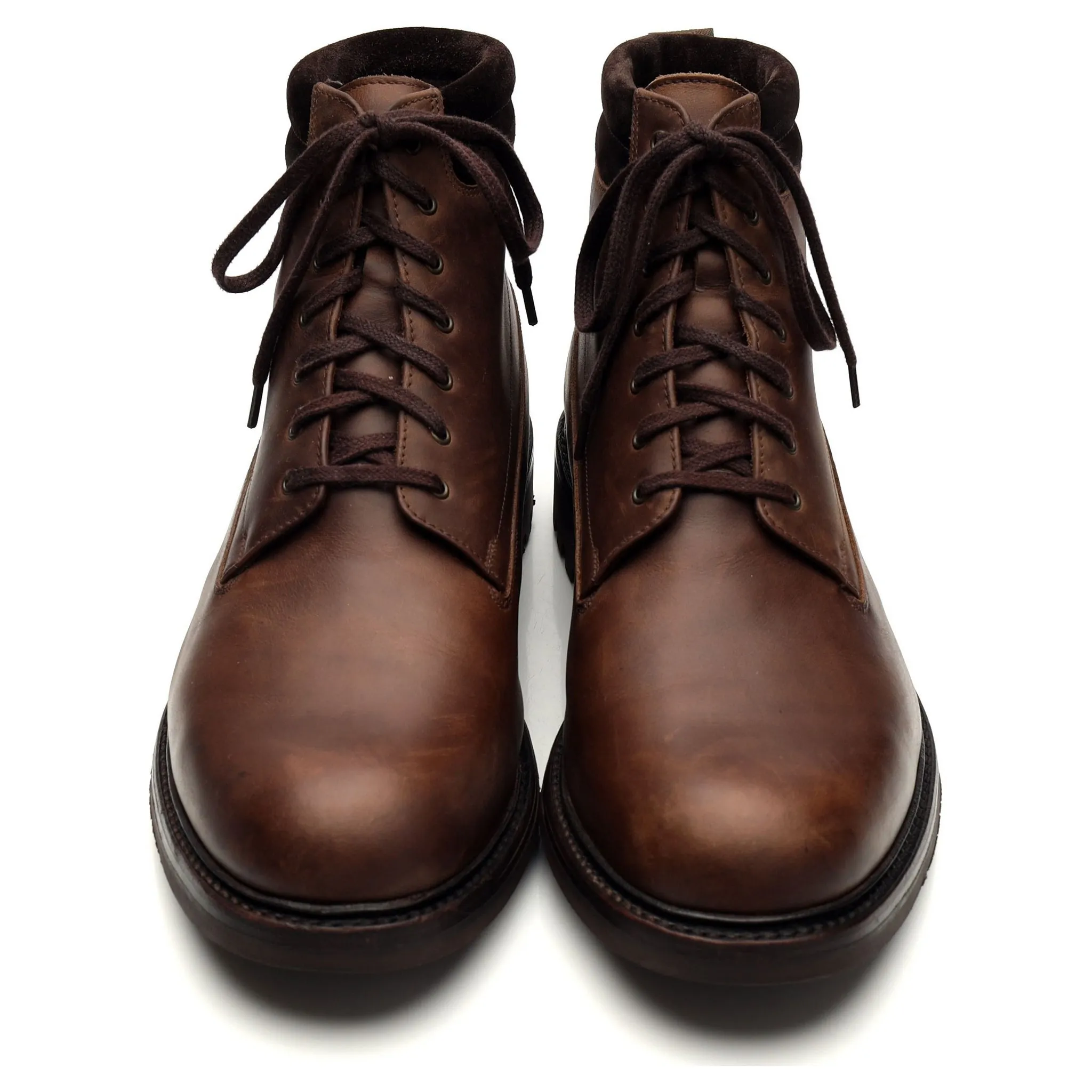 1880 'Kirkby' Brown Leather Boots UK 10 G