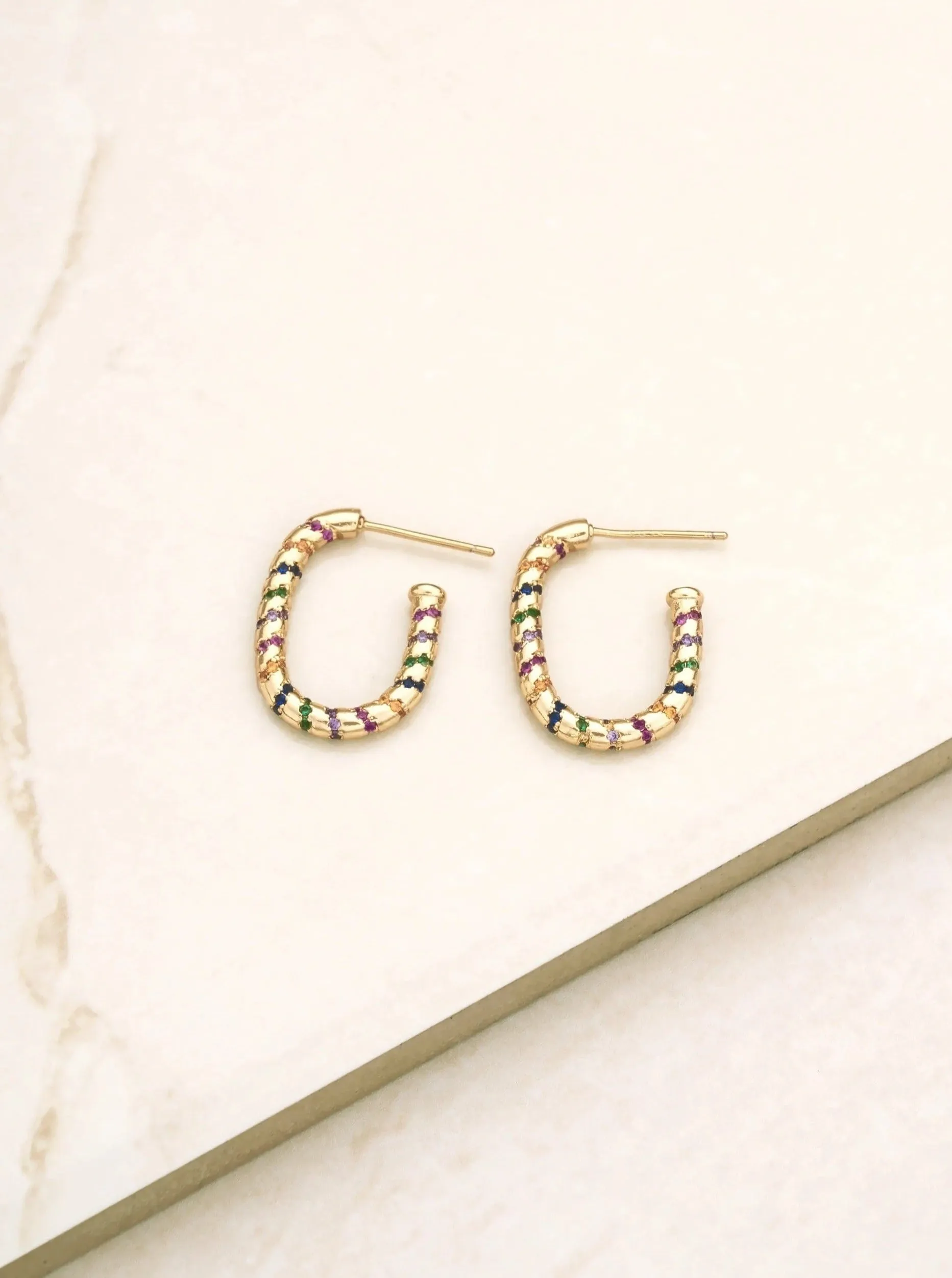 18k Everyday Celebration Hoop Earrings