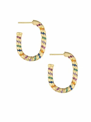 18k Everyday Celebration Hoop Earrings