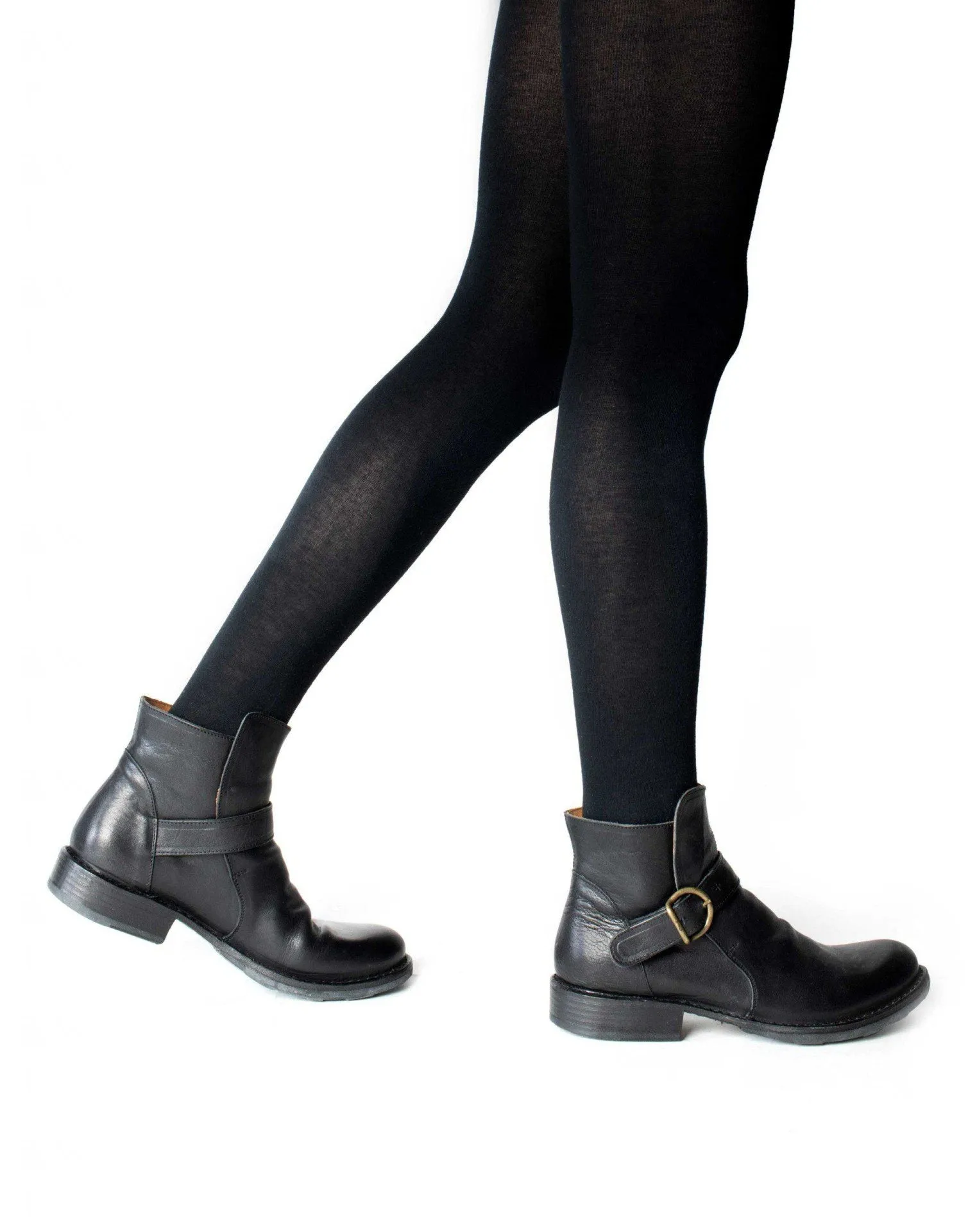 752 Black Leather Boots