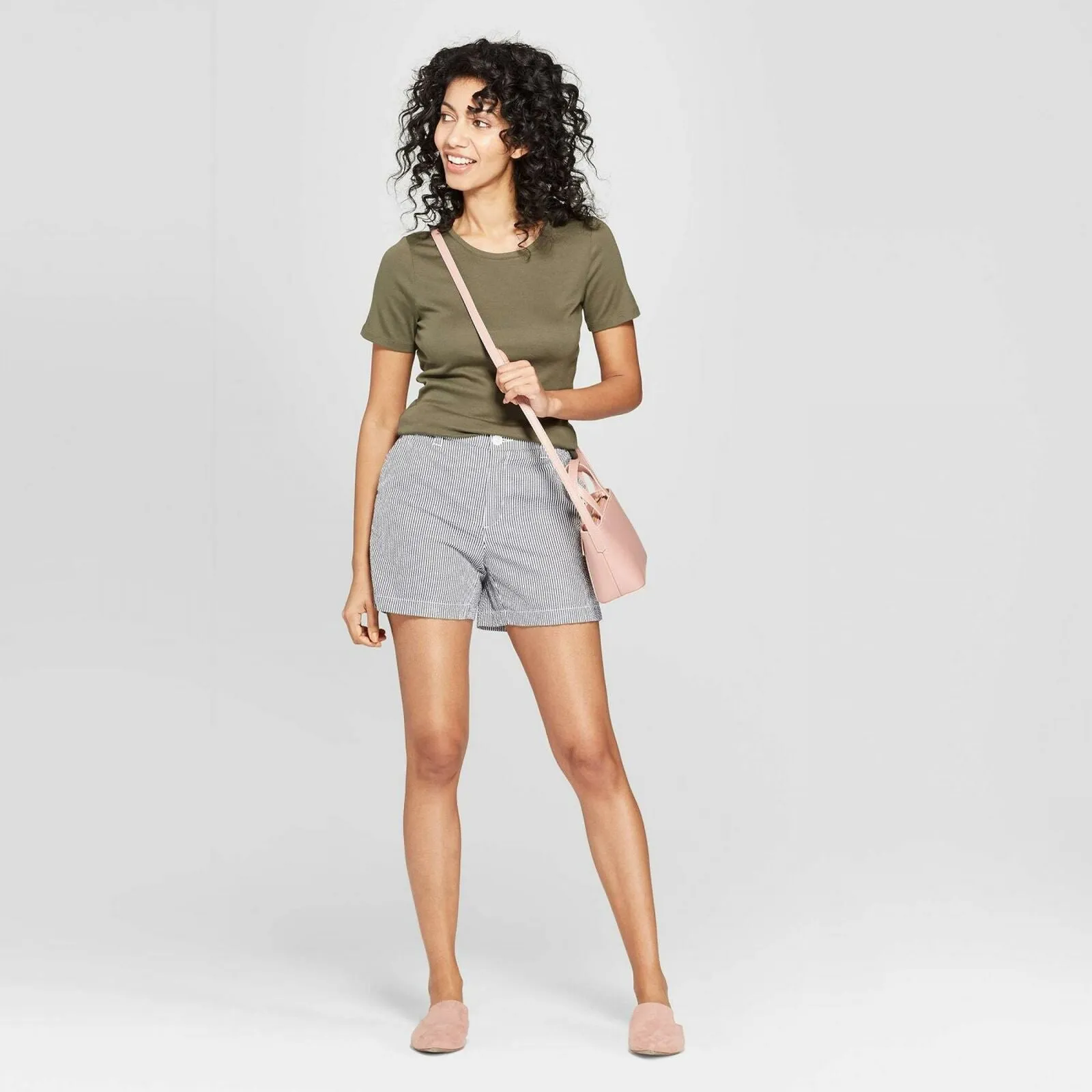 A New Day Women's Fitted Short Sleeve Crew T-Shirt