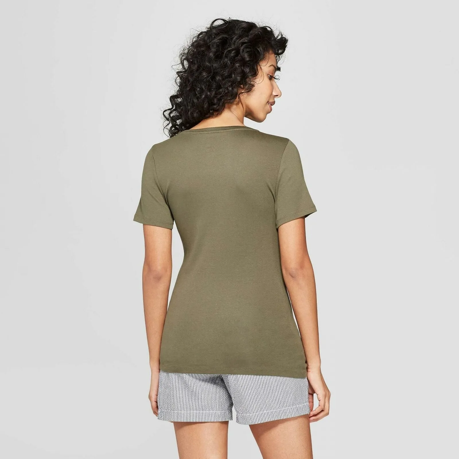 A New Day Women's Fitted Short Sleeve Crew T-Shirt