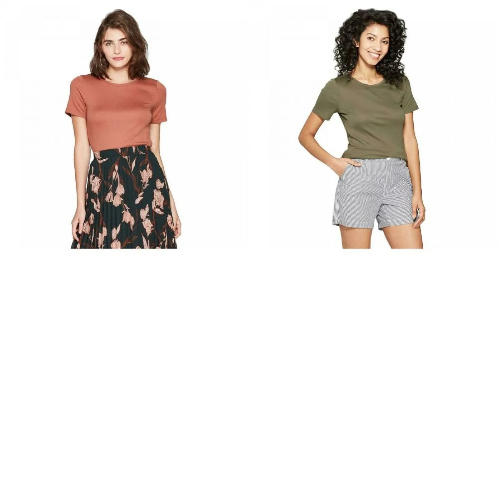 A New Day Women's Fitted Short Sleeve Crew T-Shirt