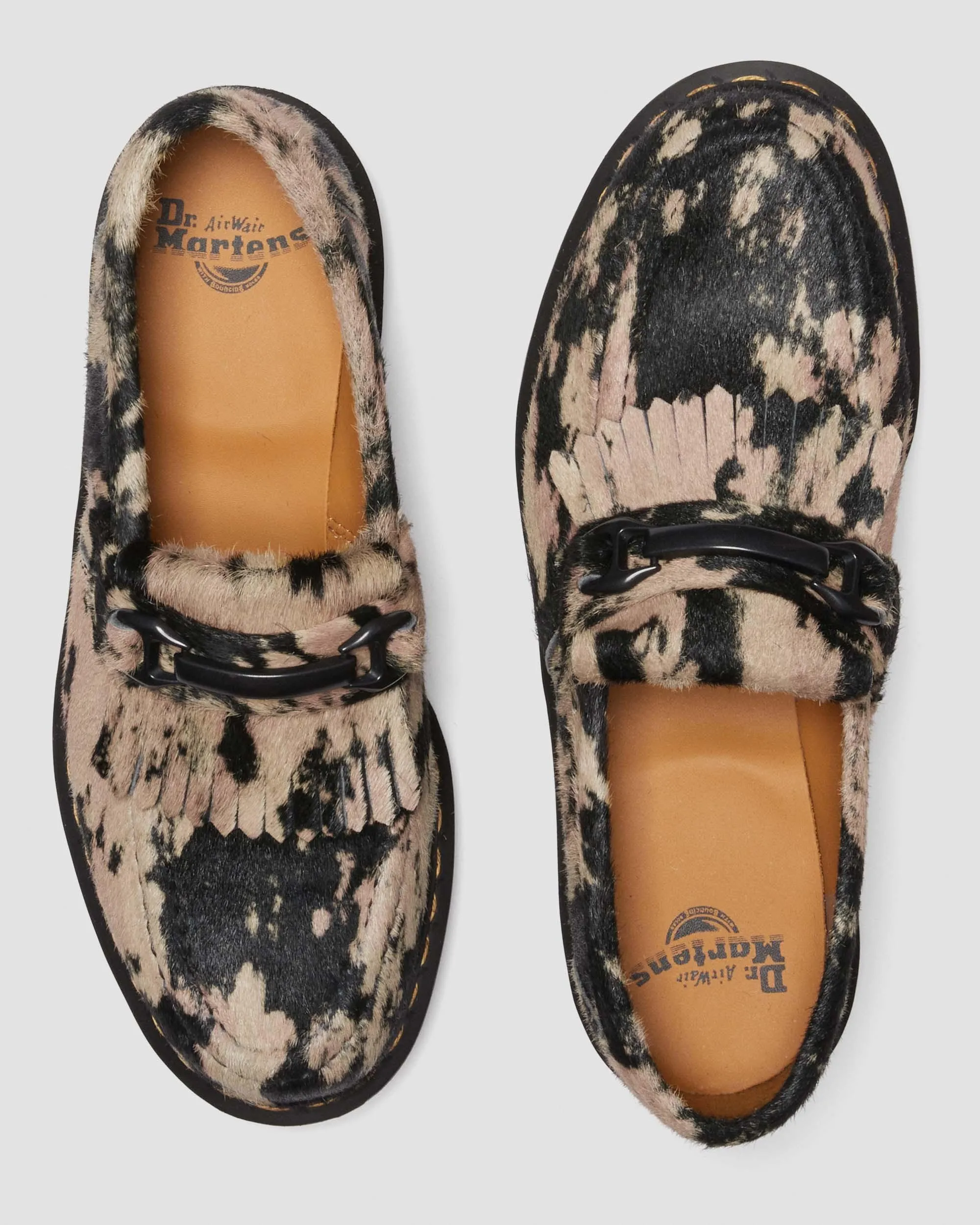 Adrian Snaffle Suede & Hair-On Loafers