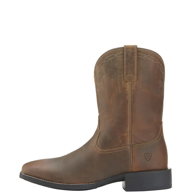 Ariat Square Toe Roper Mens Boots Powder Brown