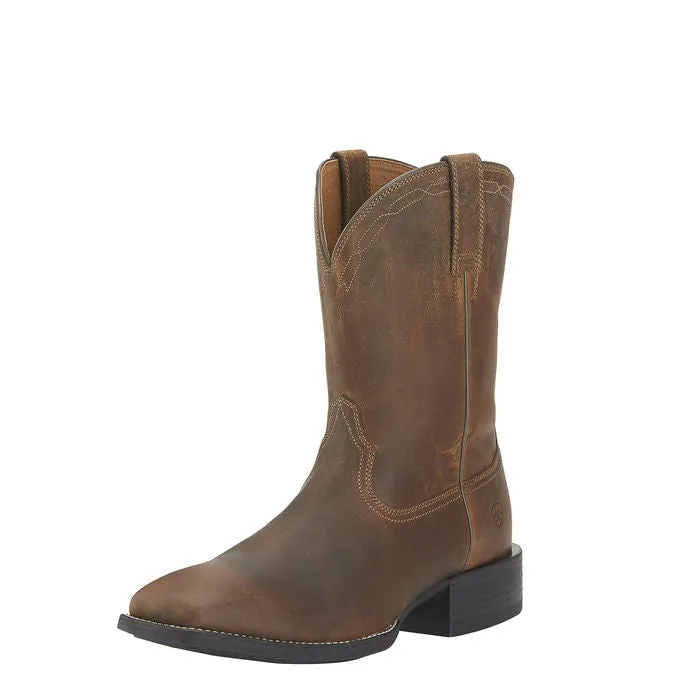 Ariat Square Toe Roper Mens Boots Powder Brown