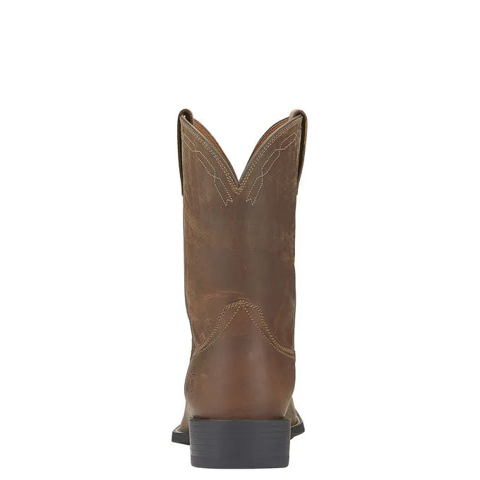 Ariat Square Toe Roper Mens Boots Powder Brown