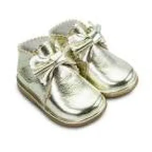 AW24 Borboleta Gold Leather Sharon Boots