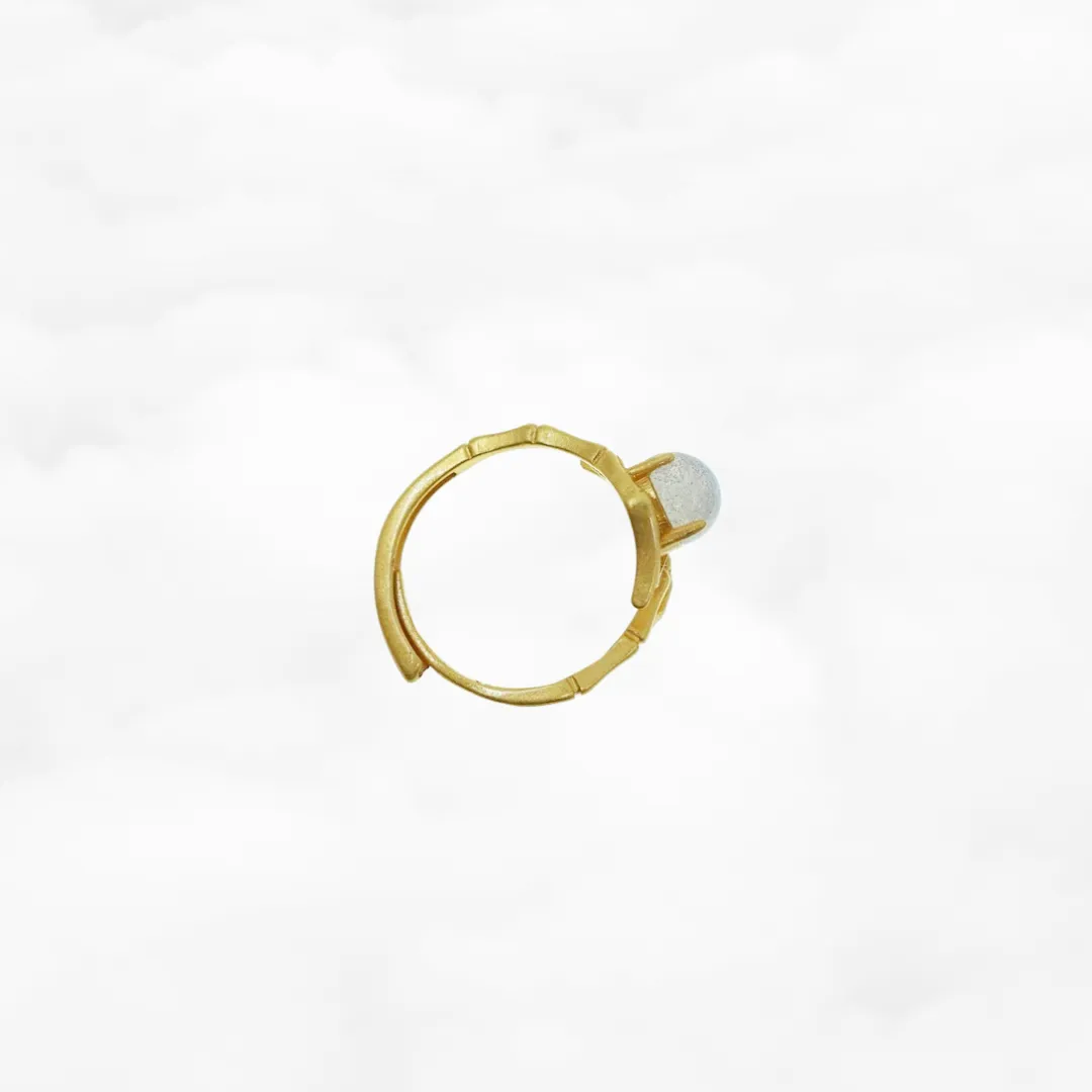 Bamboo Labradorite Ring