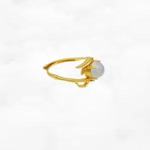 Bamboo Labradorite Ring