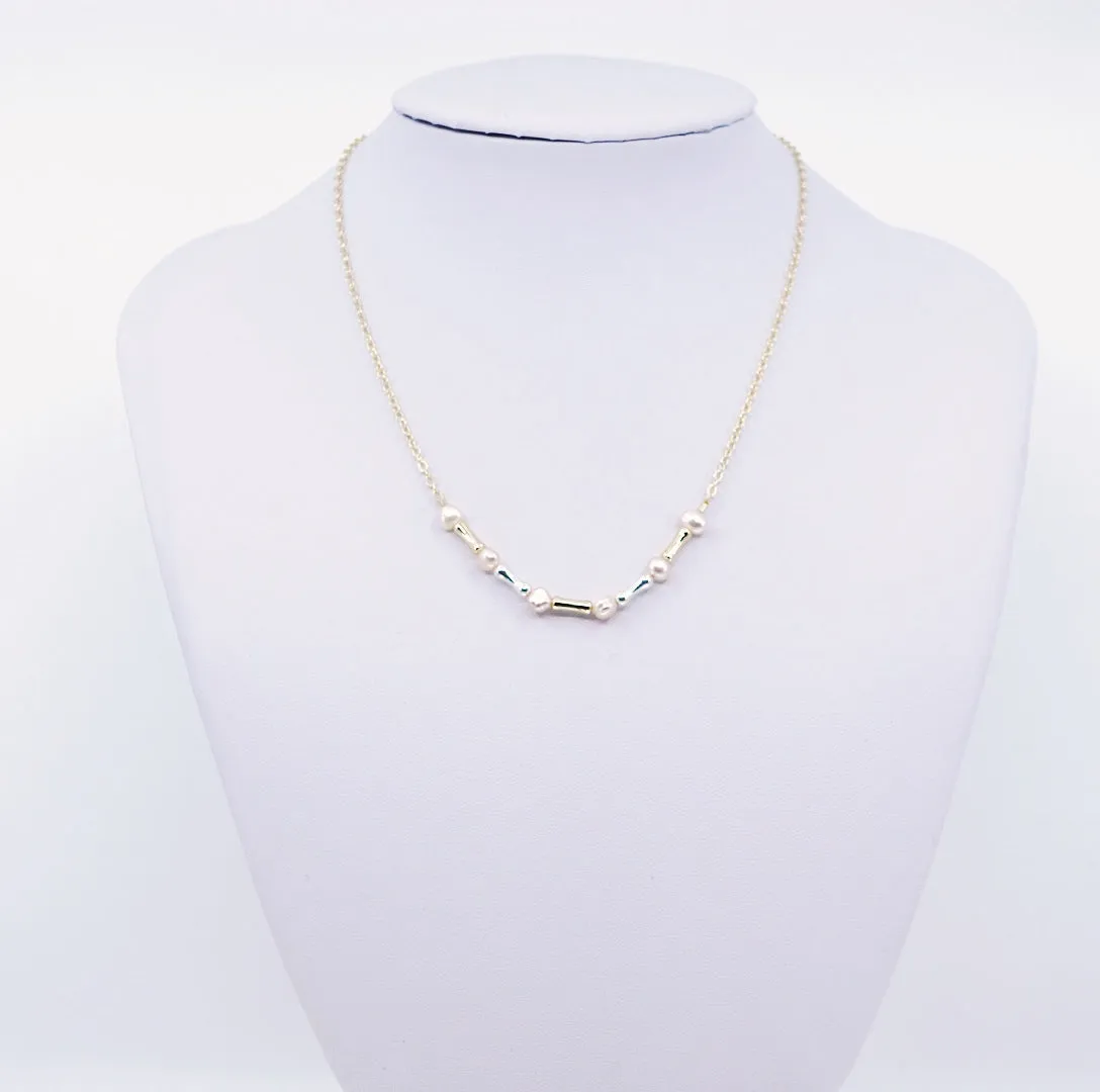 Bamboo Pearl Necklace