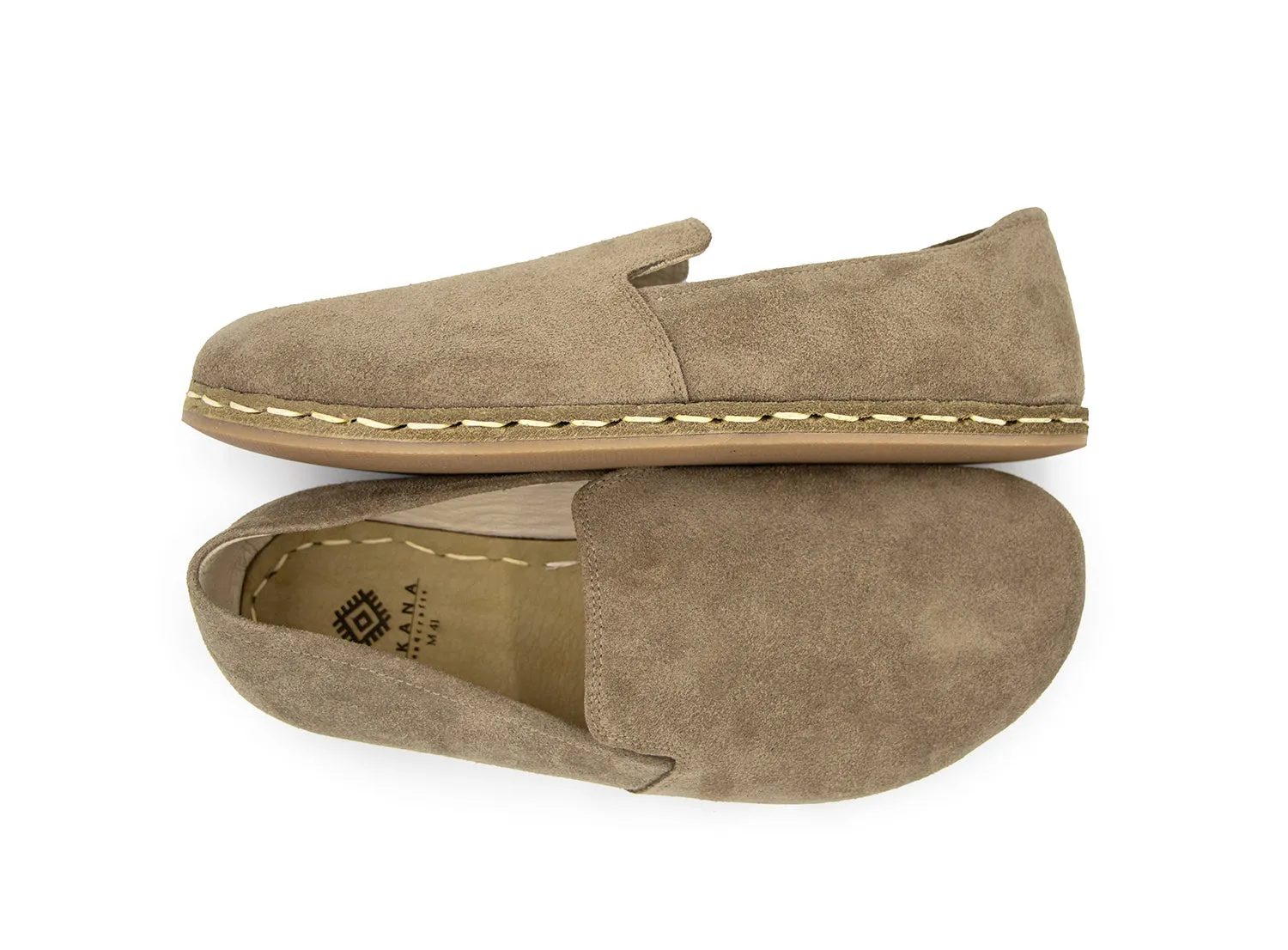 Barefoot Loafers Latte Suede