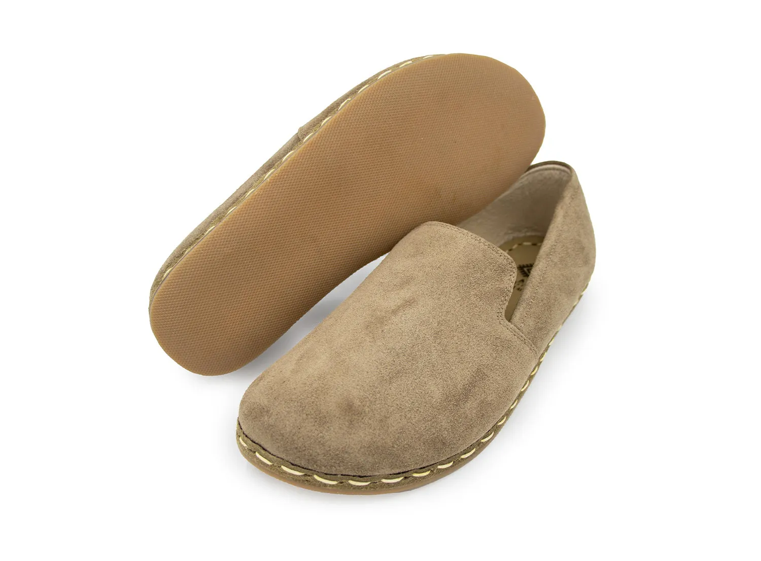 Barefoot Loafers Latte Suede
