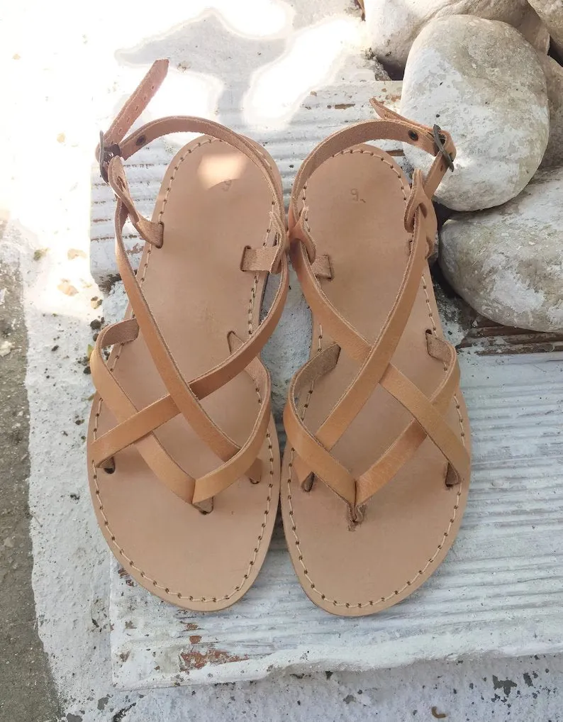 Beach ancle strap vibram sole sandals