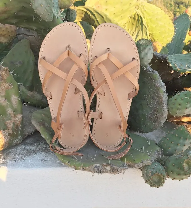 Beach ancle strap vibram sole sandals