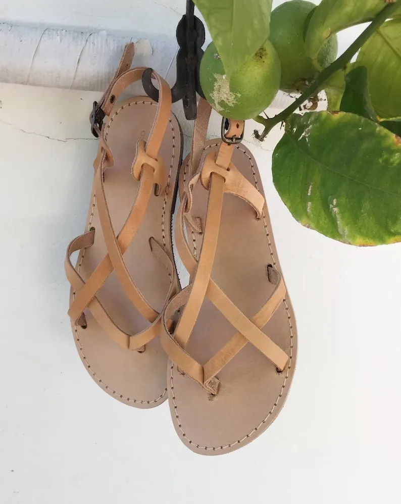 Beach ancle strap vibram sole sandals