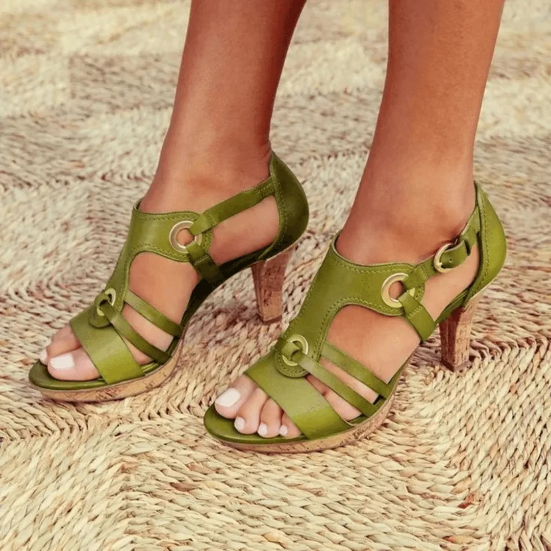 Bella Comfortable Heeled Sandals