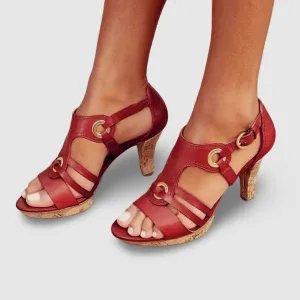 Bella Comfortable Heeled Sandals