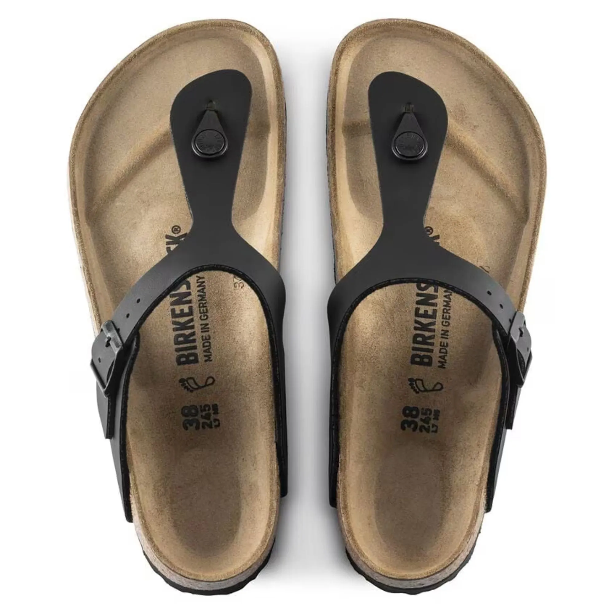 Birkenstock Women's Gizeh Birko-Floor Black