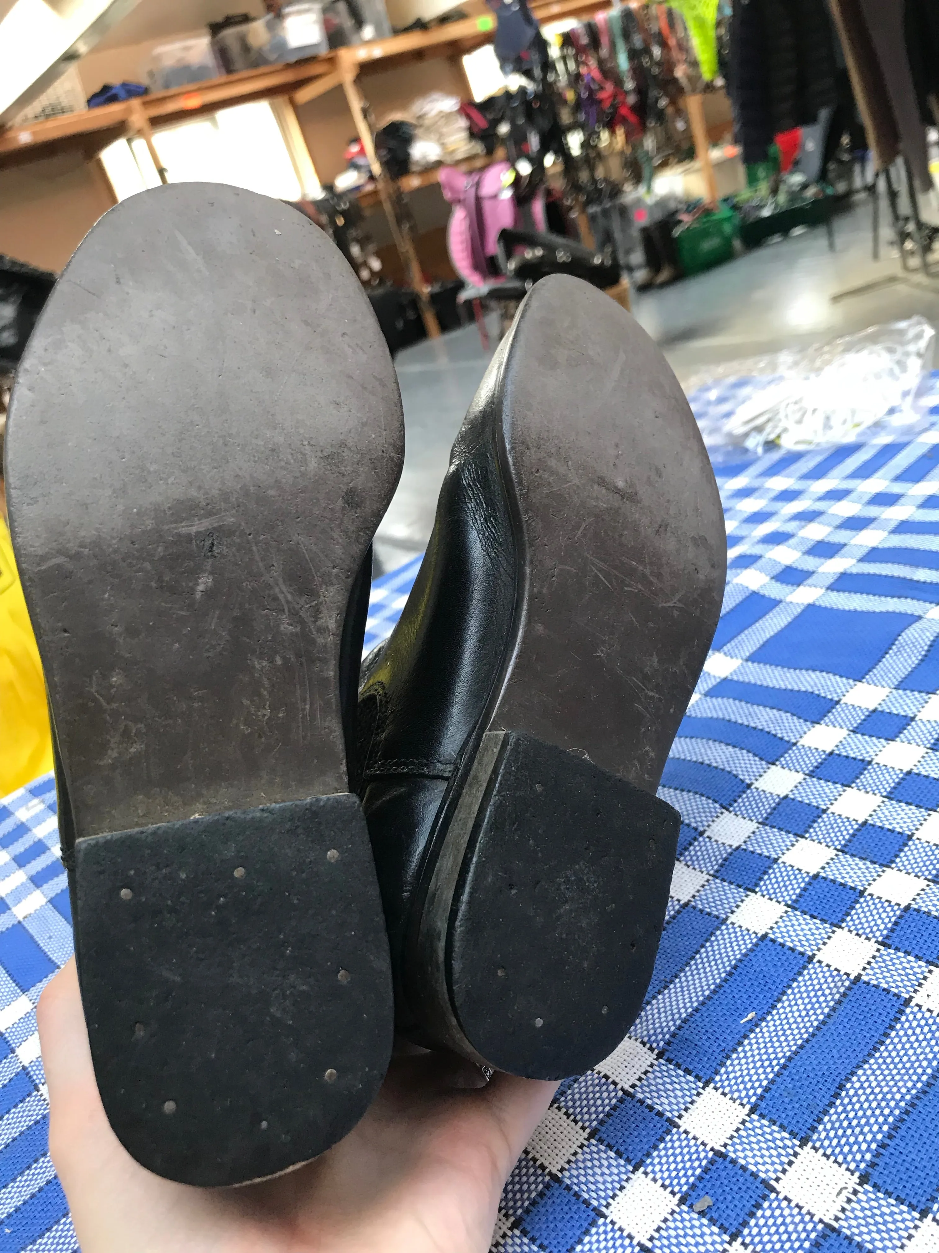 Black leather children’s jodhpurs boots size 13