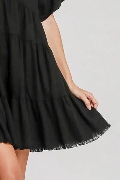 Black Tiered Dress