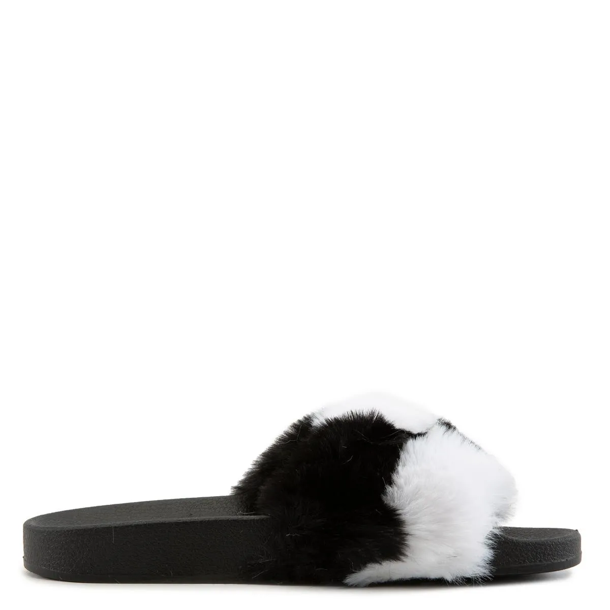 Blocks Fur Sandals
