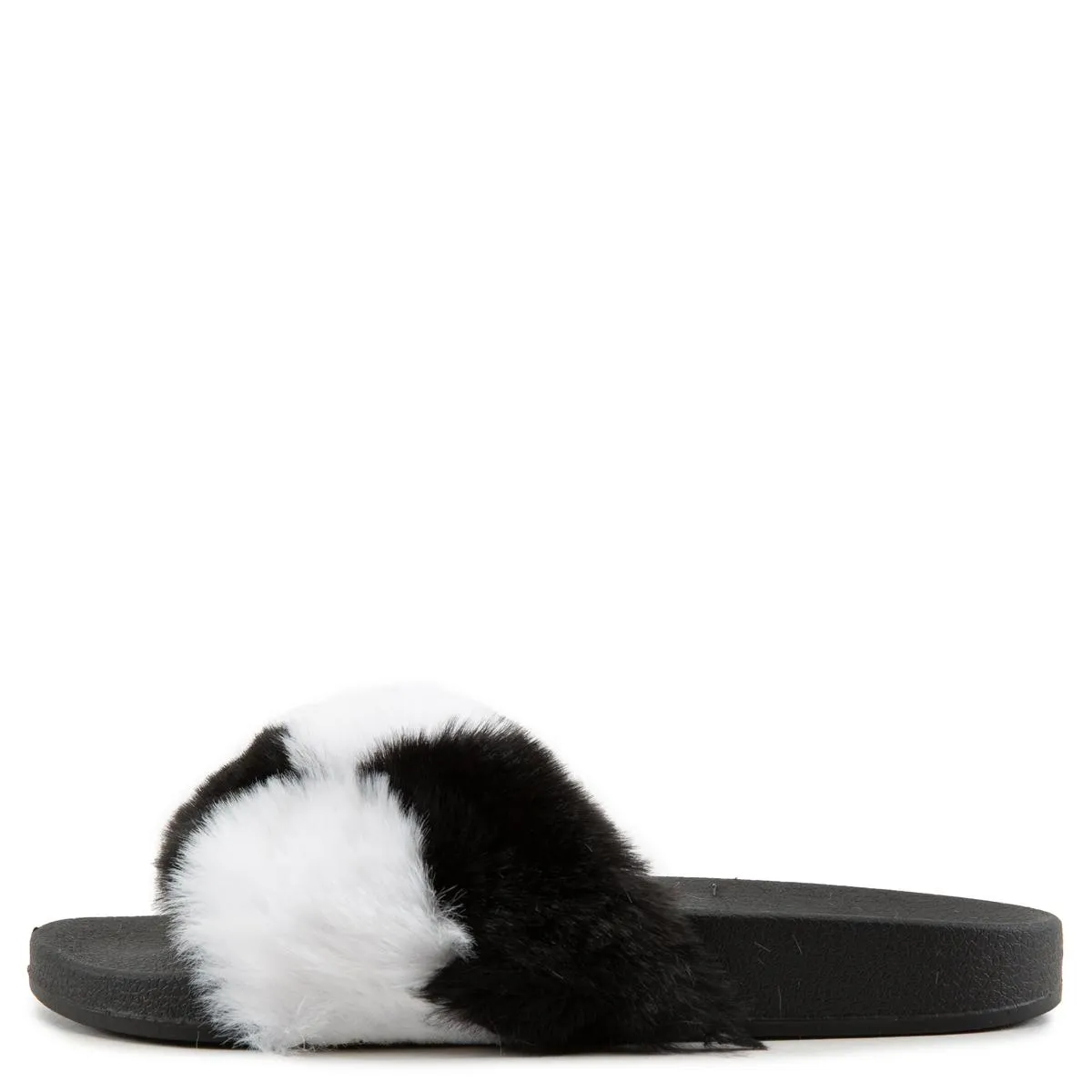 Blocks Fur Sandals