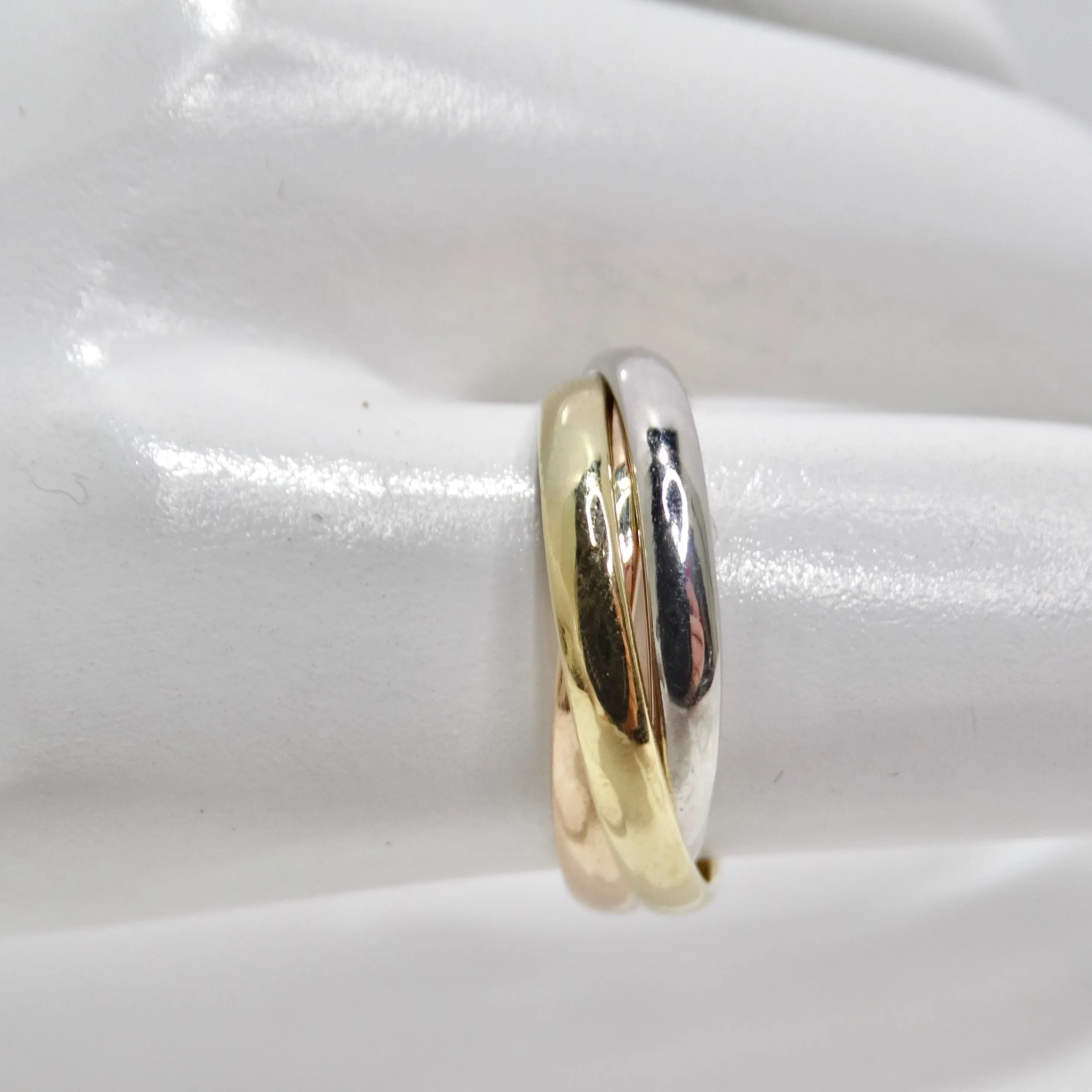 Cartier 1990s Trinity Three Gold Ring