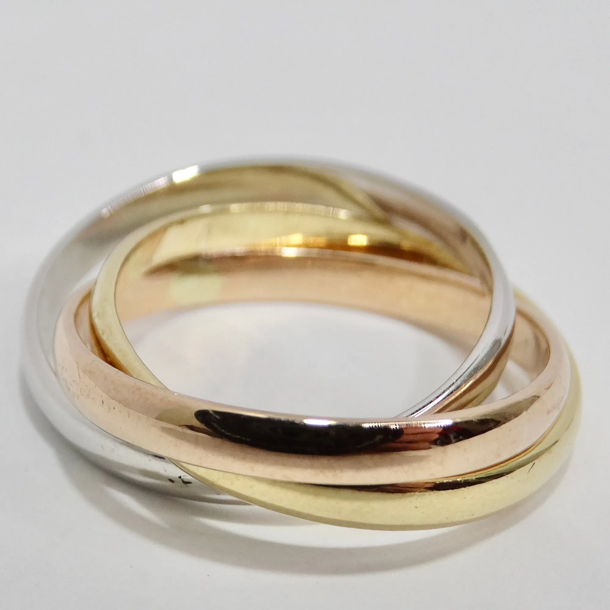 Cartier 1990s Trinity Three Gold Ring
