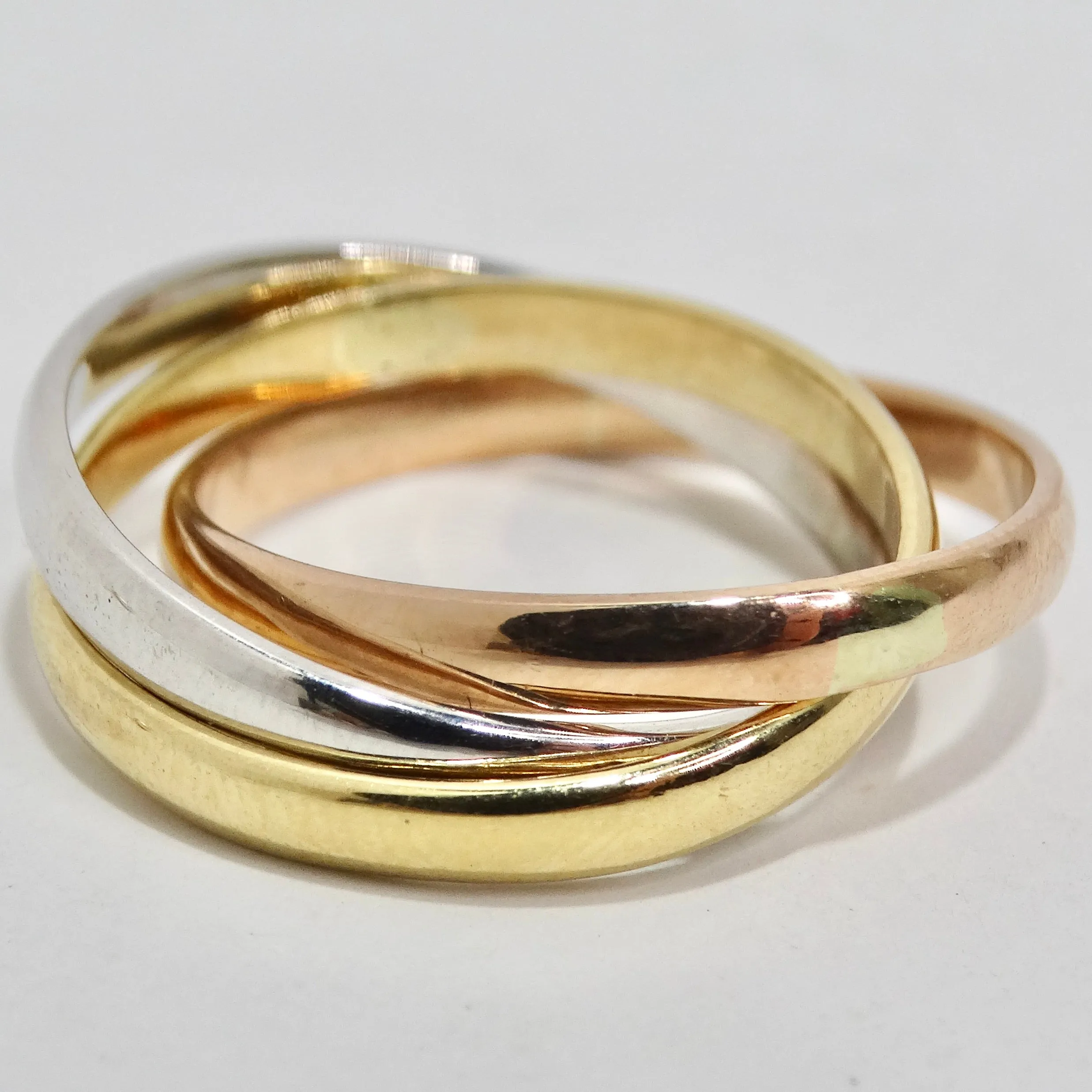 Cartier 1990s Trinity Three Gold Ring