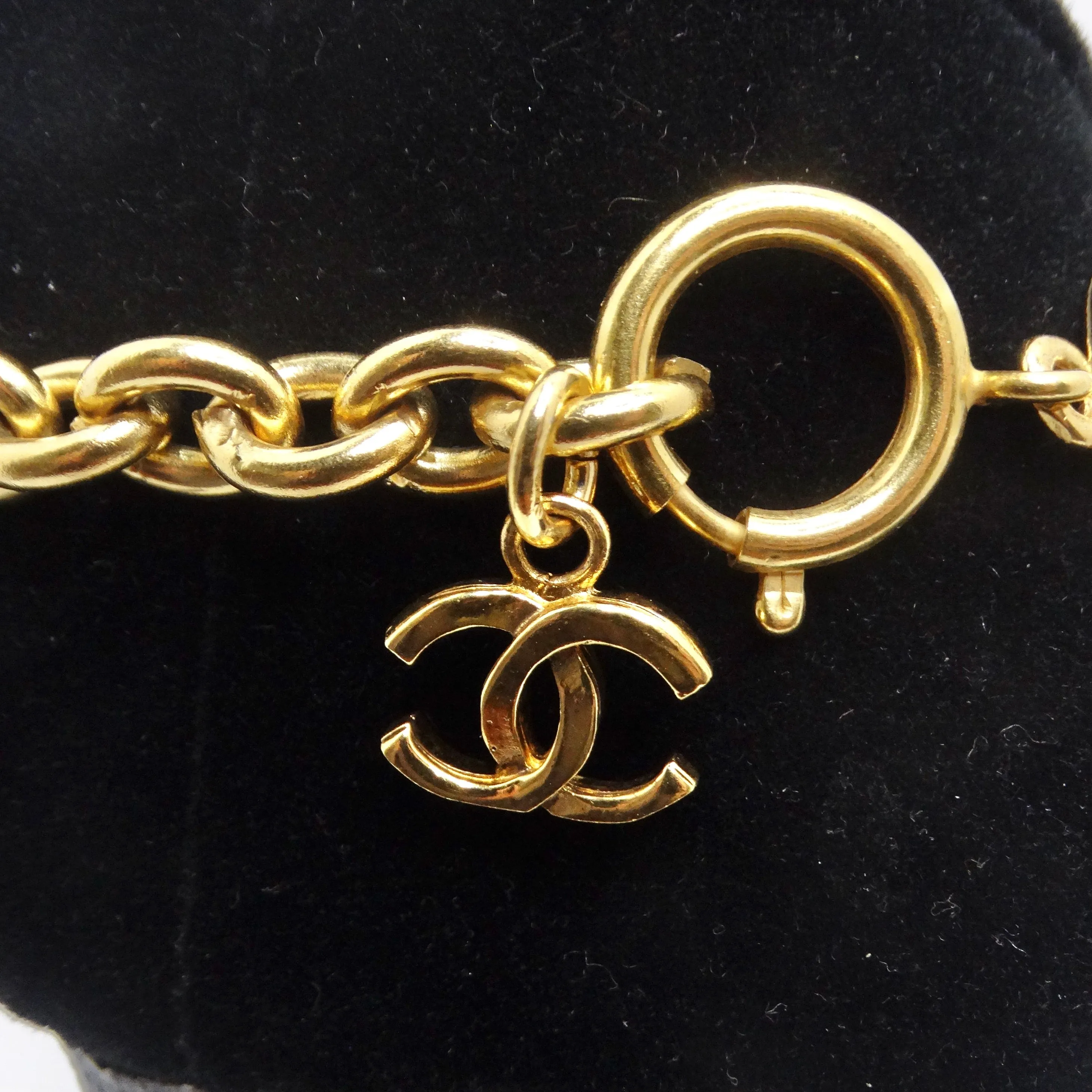 Chanel 1980s Logo Medallion Necklace