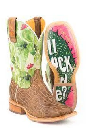 CL14-021-0007-1370-8.5 Women's Cowboy Boots Tin Haul "Cacstitch"