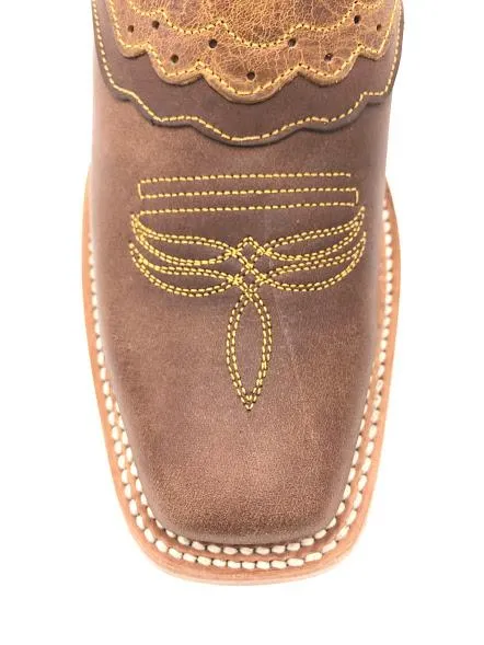 Country Alazan Square Toe Boot in Honey/Tan