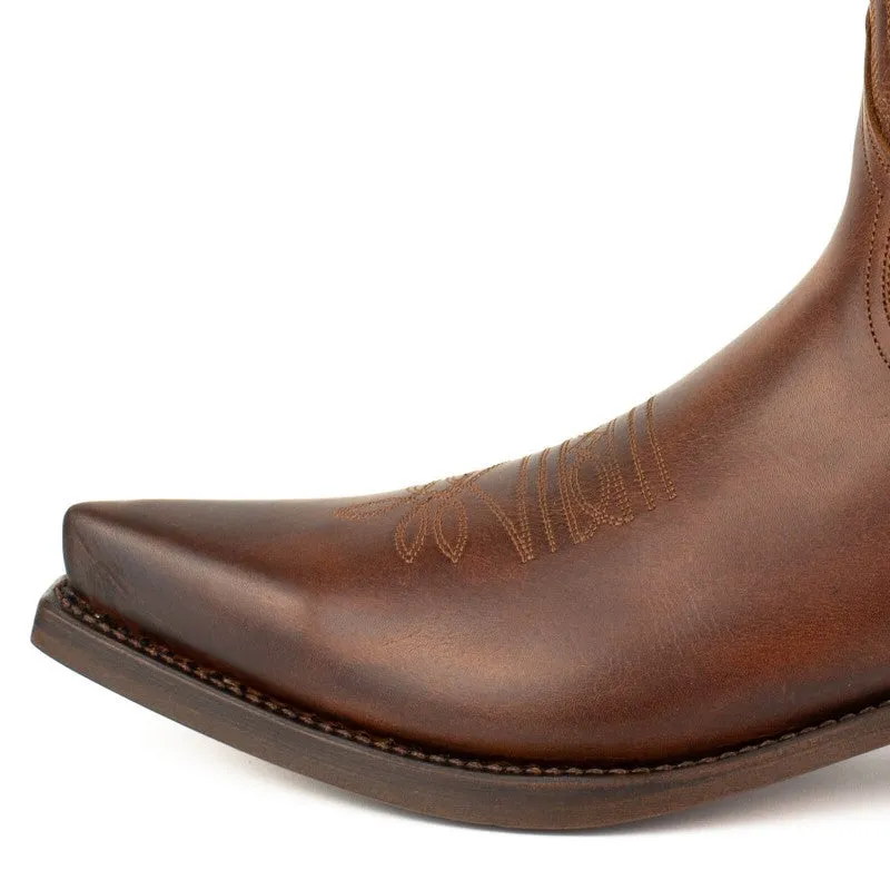 Cowboy Boots for Women and Men Handcrafted Brown Leather 1920 FR Texans