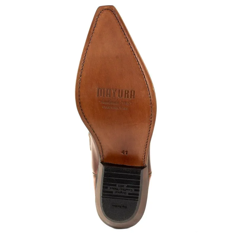 Cowboy Boots for Women and Men Handcrafted Brown Leather 1920 FR Texans