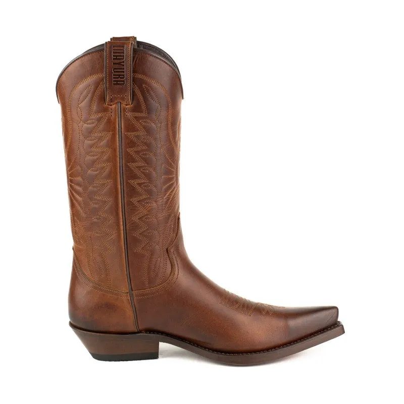 Cowboy Boots for Women and Men Handcrafted Brown Leather 1920 FR Texans