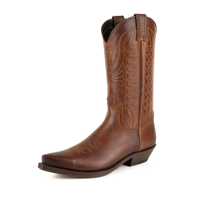 Cowboy Boots for Women and Men Handcrafted Brown Leather 1920 FR Texans