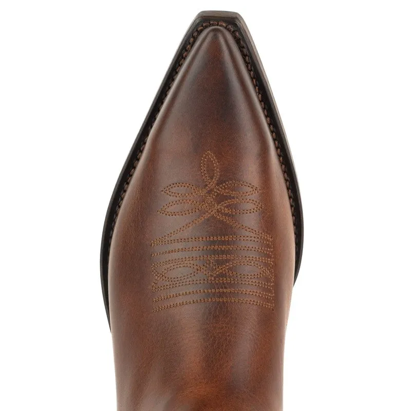 Cowboy Boots for Women and Men Handcrafted Brown Leather 1920 FR Texans
