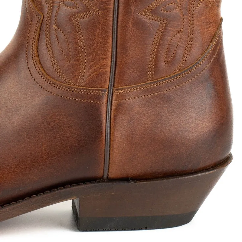 Cowboy Boots for Women and Men Handcrafted Brown Leather 1920 FR Texans