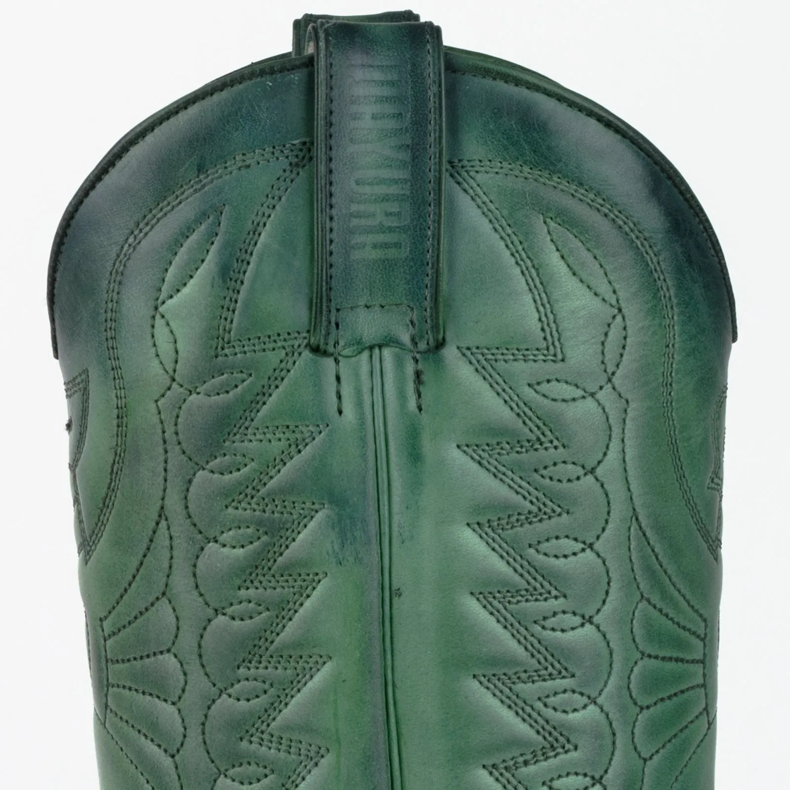 Cowboy Boots for Women and Men Handcrafted Green Leather 1920s Texans