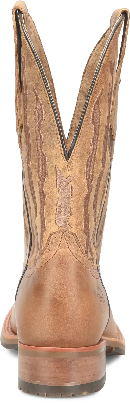 Double H Men's Tan Covada Broad Square Toe Boots with Tan Stars/Stripes Tops