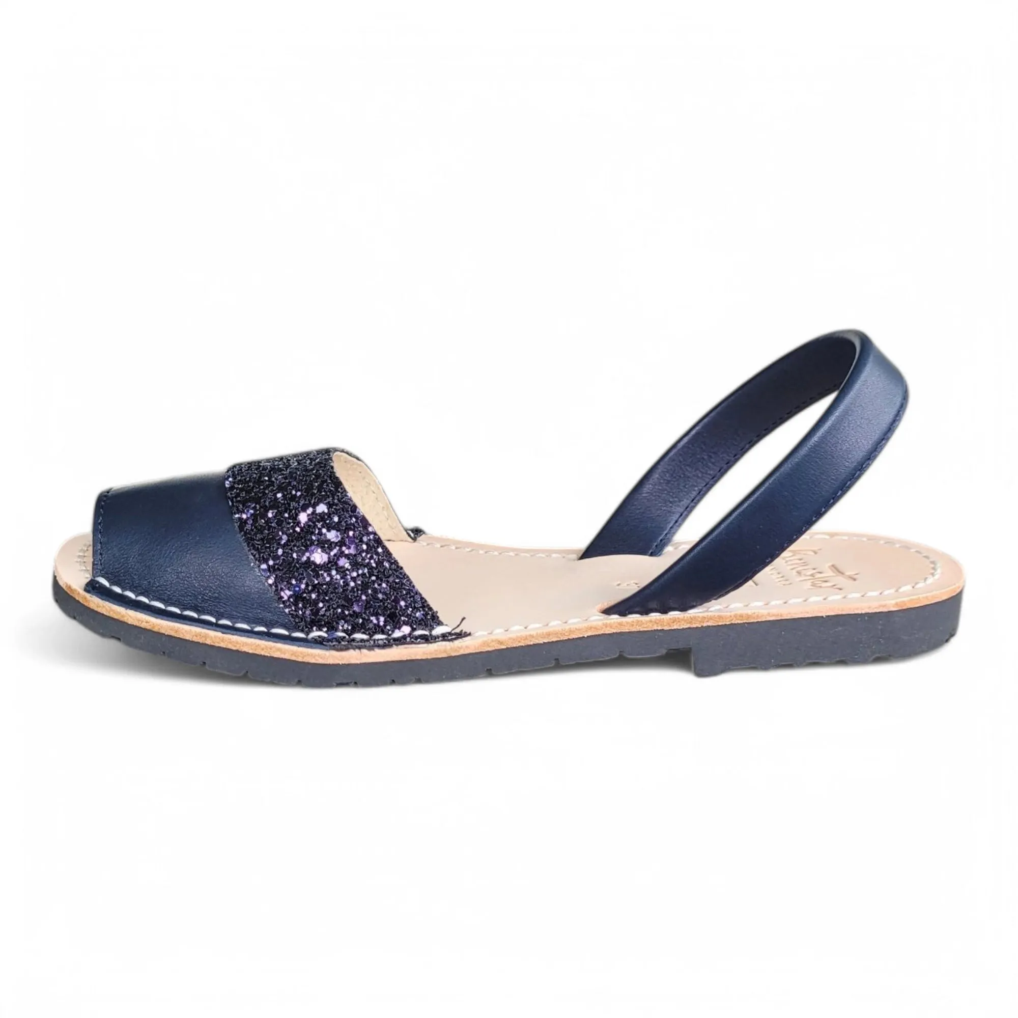 Duo Navy & Glitter Avarca Sandals