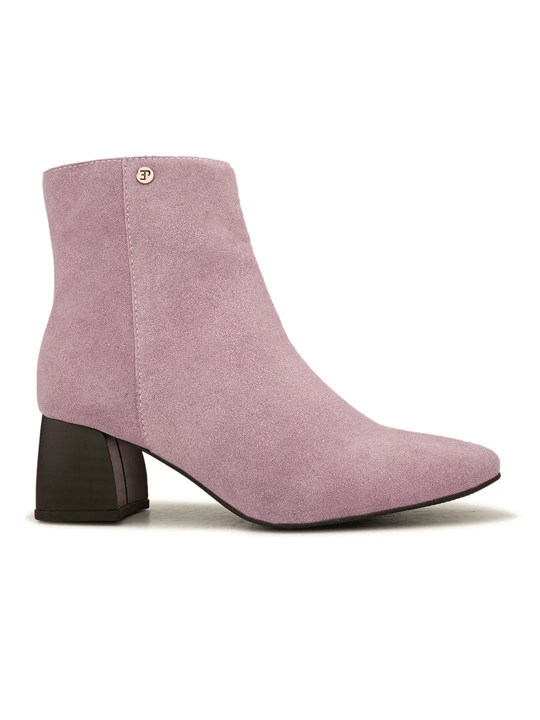 EL PASO Women Blue Faux Leather Casual Chelsea Boots