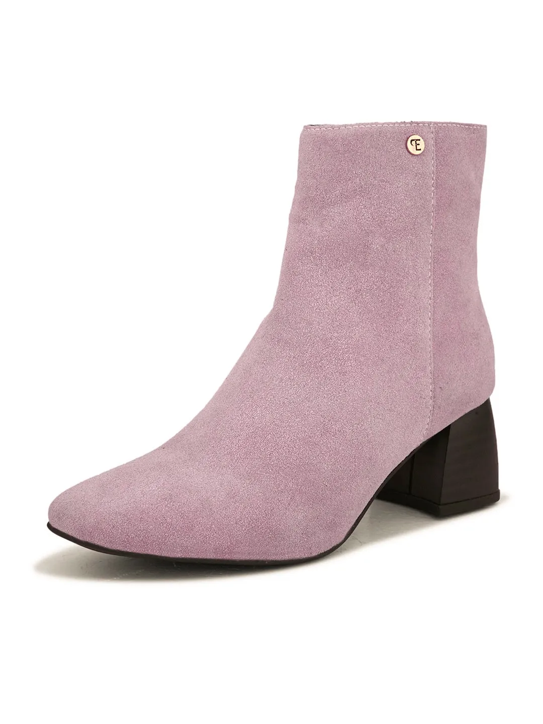 EL PASO Women Blue Faux Leather Casual Chelsea Boots