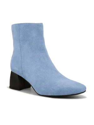 EL PASO Women Blue Faux Leather Casual Chelsea Boots