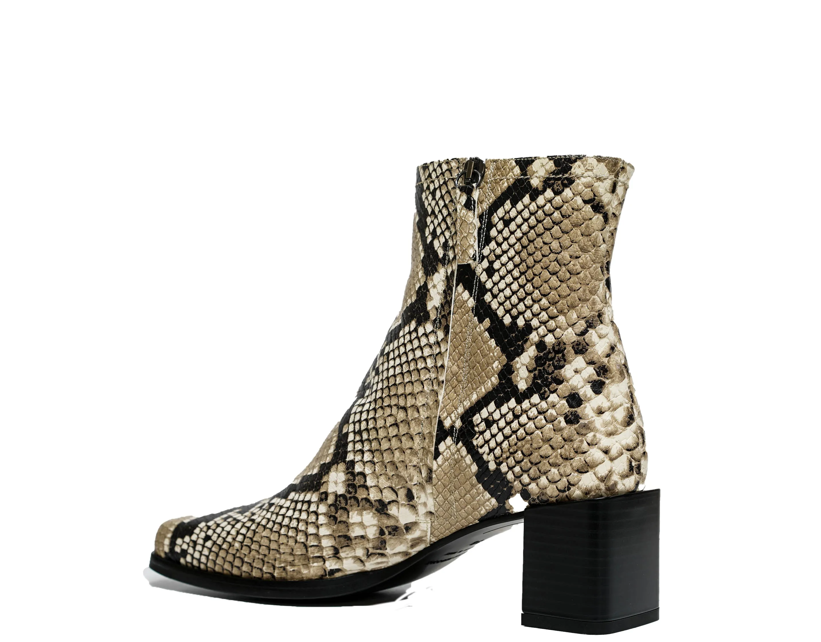 Fabio Rusconi Women’s Leather Camel Print Zip Boots Steph 30% off