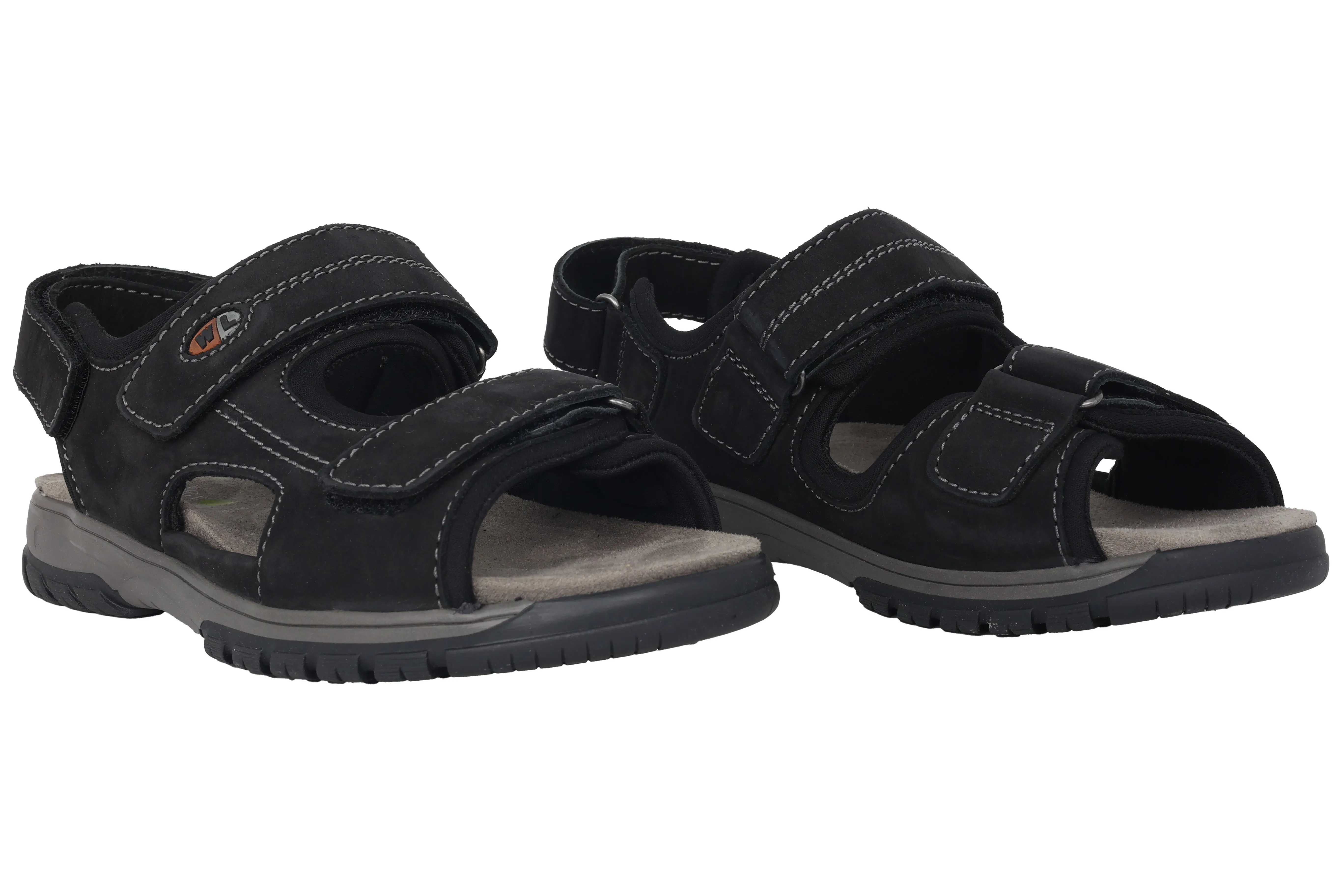 'Harald' men's wide fit (H) sandal - black